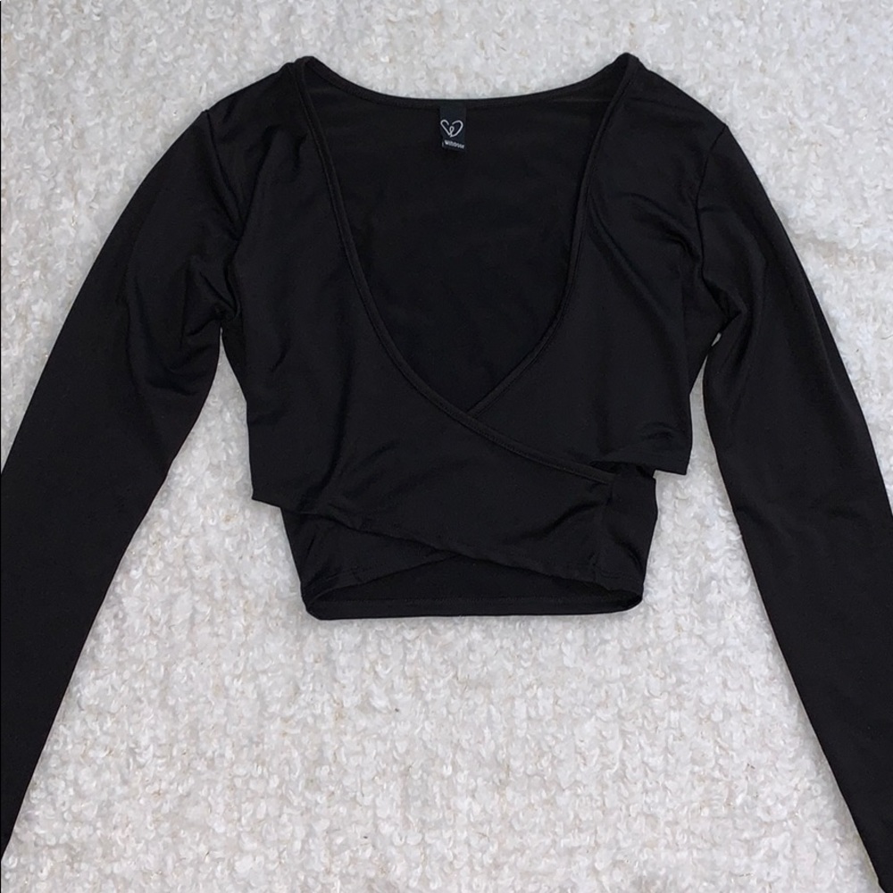 Windsor Black Crop Top